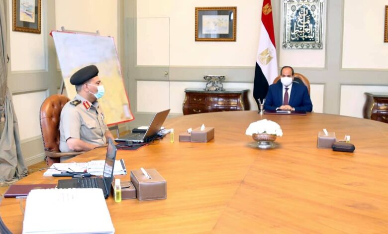 السيسي الحفاظ على أعلى جاهزية للقوات المسلحة لحماية أمن مصر القومي