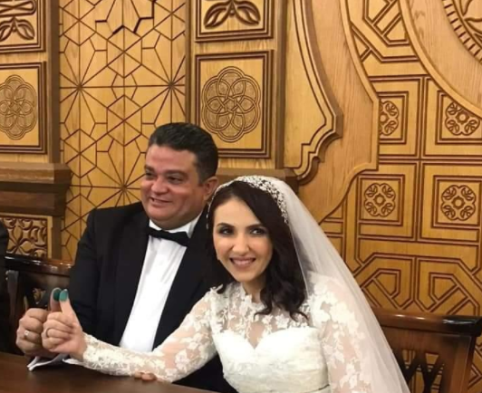 العقيد سراج النعماني خلال حفل زفافه