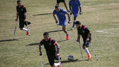 استئناف نشاط كرة القدم لذوي الإعاقة من مبتوري الأطراف بغزة