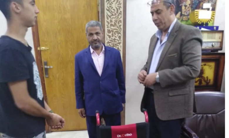 طالب يطور كرسي متحرك لذوي الإعاقة بمحافظة القليوبية (صور)