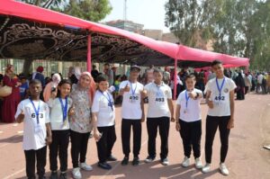 جامعة طنطا تهنيء الطلاب ذوي الهمم الفائزين بمسابقة ألعاب القوي