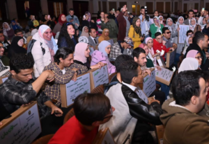 توزيع ١٢٠ لاب توب على ذوى الإعاقة من الطلاب المكفوفين بجامعة القاهرة