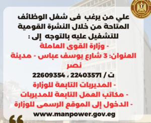 منها لذوى الإعاقة: 1415 فرصة عمل في 55 شركة خاصة في 8 محافظات
