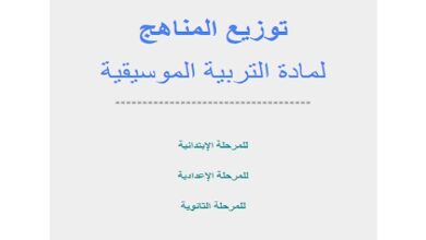 توزيع منهج التربية الموسيقية للمرحلة الإعدادية 2023-2024 الترم الأول والثاني