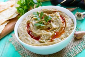 طريقة عمل بابا غنوج بالطحينة