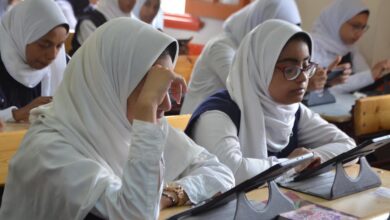 اختبار إلكتروني لغة عربية للصف الأول الثانوي الترم الأول