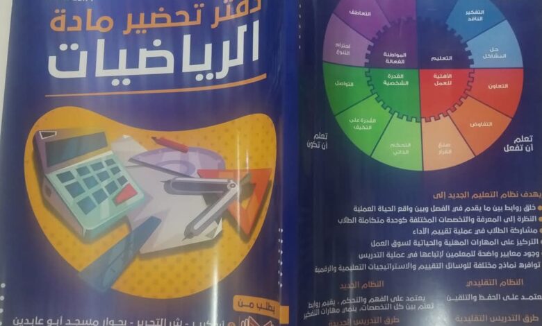 تحميل دفتر تحضير رياضيات الصف الثاني الابتدائي الترم الأول pdf